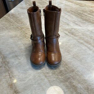 The Children’s Place Brown Faux Leather Boots – Size 10